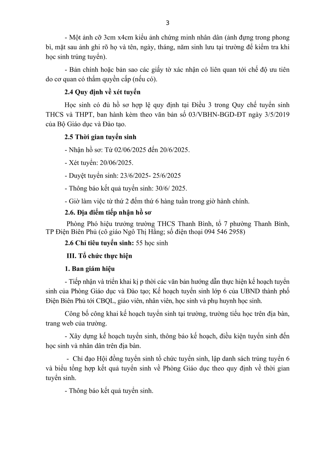 KH tuyển sinh 2025 2026 hình ảnh 2