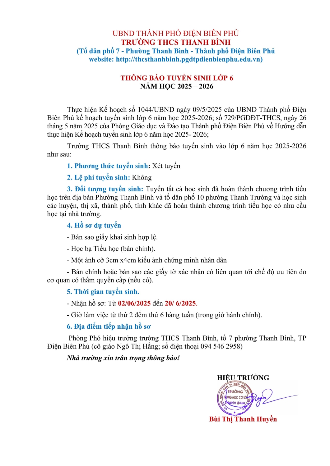 thông báo tuyển sinh 25 26 hình ảnh 0