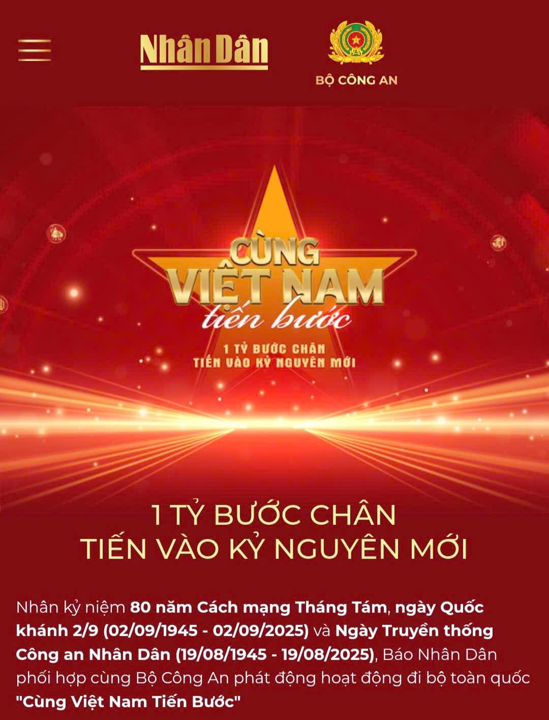 CBGVNV Trường THCS Thanh Bình tích cực tham gia Chương trình “Cùng Việt Nam tiến bước – 1 tỷ bước chân tiến vào kỷ nguyên mới”